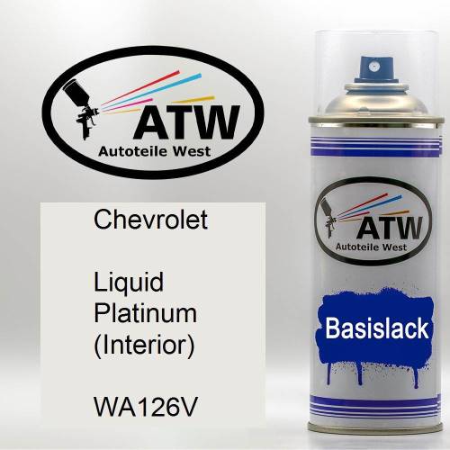 Chevrolet, Liquid Platinum (Interior), WA126V: 400ml Sprühdose, von ATW Autoteile West.